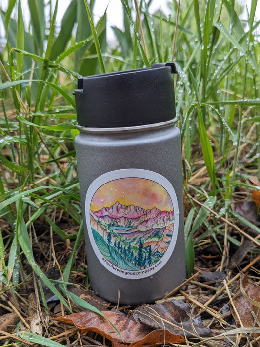 AGC Watercolor Mountains Sticker